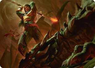 Dtermination de Sarkhan - Illustration - Tarkir: Dragonstorm - Art Series