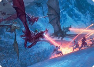 Assaut des chevauche-dragons - Illustration - Tarkir: Dragonstorm - Art Series