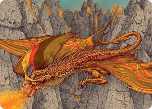 Escouflenfer magmatique - Illustration - Tarkir: Dragonstorm - Art Series