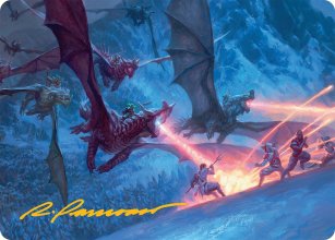 Assaut des chevauche-dragons - Illustration - Tarkir: Dragonstorm - Art Series
