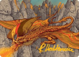 Escouflenfer magmatique - Illustration - Tarkir: Dragonstorm - Art Series