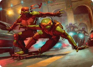 Raph et Mikey, fauteurs de trouble - Illustration - Teenage Mutant Ninja Turtle - Art Series