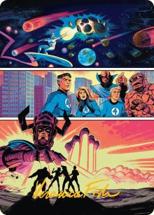 L'arriv�e de Galactus - Illustration - Marvel Super Heroes - Art Series