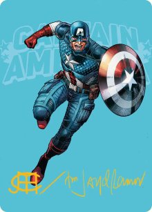 Captain America, super-soldat - Illustration - Marvel Super Heroes - Art Series