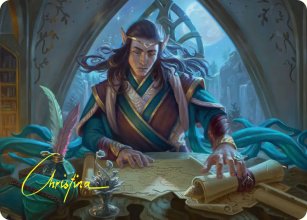 Elrond, lecteur lunaire - Illustration - The Hobbit - Art Series