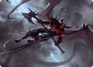 Démon aux runes brûlantes - Illustration - 