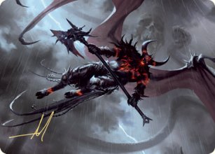 Démon aux runes brûlantes - Illustration - 