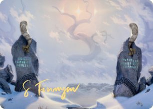 Plaine enneigée - Illustration - 