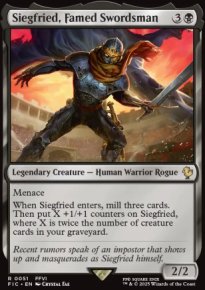 Siegfried, Famed Swordsman - Final Fantasy Commander Decks