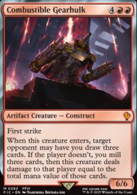 Combustible Gearhulk - Final Fantasy Commander Decks