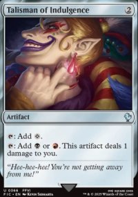 Talisman of Indulgence - Final Fantasy Commander Decks