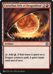 Orbe des dragons de cornaline - 