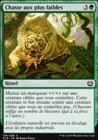 Chasse aux plus faibles - 