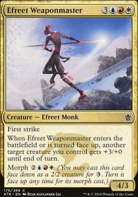 Efreet Weaponmaster - Khans of Tarkir