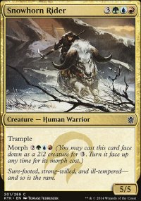 Snowhorn Rider - Khans of Tarkir