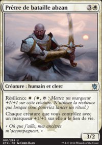 Prtre de bataille abzan - Khans of Tarkir