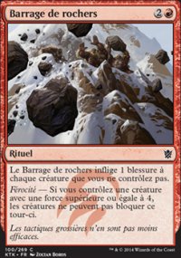 Barrage de rochers - Khans of Tarkir