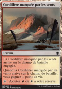 Cordillre marque par les vents - Khans of Tarkir