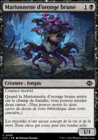 Marionnette d'oronge brune - 