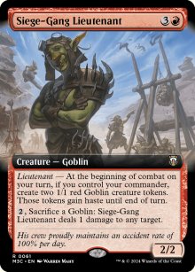 Siege-Gang Lieutenant - Modern Horizons III Commander Decks