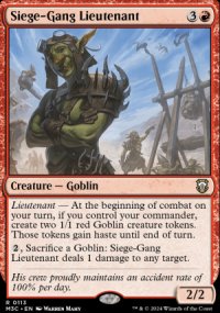 Siege-Gang Lieutenant - Modern Horizons III Commander Decks