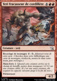 Yeti fracasseur de cordillre - 