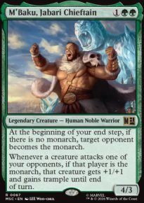 M'Baku, Jabari Chieftain - Marvel Super Heroes Commander Decks