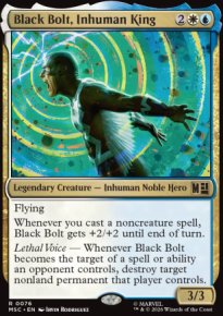 Black Bolt, Inhuman King - Marvel Super Heroes Commander Decks