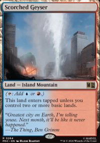 Scorched Geyser - Marvel Super Heroes Commander Decks