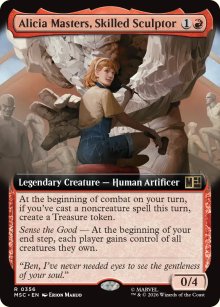 Alicia Masters, Skilled Sculptor - Marvel Super Heroes Commander Decks