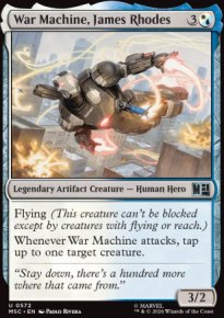 War Machine, James Rhodes - Marvel Super Heroes Commander Decks