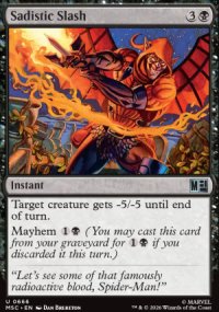 Sadistic Slash - Marvel Super Heroes Commander Decks