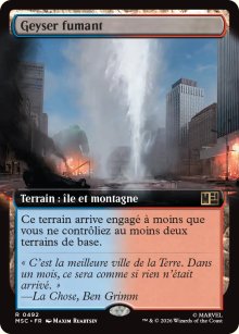 Geyser calcin� // Geyser fumant - Marvel Super Heroes Commander Decks