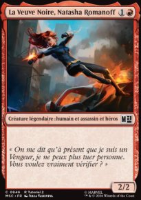 La Veuve Noire, Natasha Romanoff - Marvel Super Heroes Commander Decks