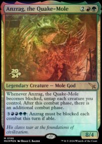 Anzrag, la taupe sismique - Prerelease Promos
