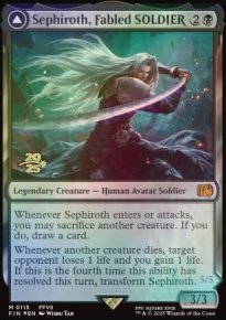 Sephiroth, SOLDAT lgendaire<br>Sphiroth, ange  une aile