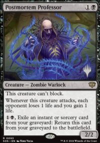 Professeur post-mortem - Planeswalker symbol stamped promos