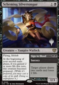 Parlebeau intrigante<br>Signature de sang - Planeswalker symbol stamped promos