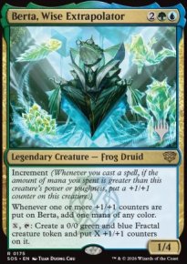 Berta, sage extrapolatrice - Planeswalker symbol stamped promos