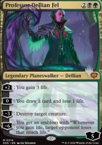 Professeur Dellian Fel - Planeswalker symbol stamped promos