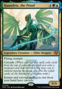 Quandrix, la preuve - Planeswalker symbol stamped promos