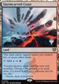 C�te sculpt�e par les temp�tes - Planeswalker symbol stamped promos