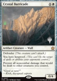 Barricade de cristal - Planeswalker symbol stamped promos