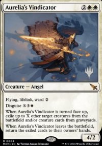 Justificatrice d'Aurlia - Planeswalker symbol stamped promos