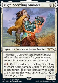 Vikya, Scorching Stalwart - Universes Beyond Magic reprints