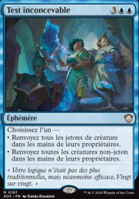 Test inconcevable - Secrets of Strixhaven Commander Decks