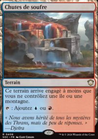 Chutes de soufre - Secrets of Strixhaven Commander Decks
