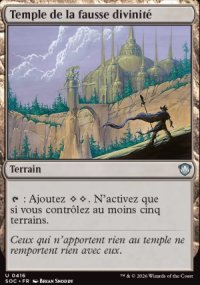 Temple de la fausse divinit� - Secrets of Strixhaven Commander Decks