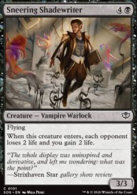 Sneering Shadewriter - Secrets of Strixhaven