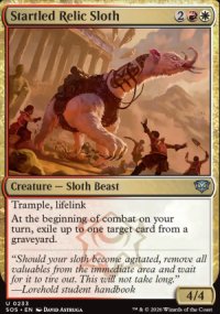 Startled Relic Sloth - Secrets of Strixhaven